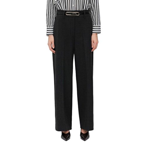 Veronika Maine Houndstooth Check Wide Leg Pant